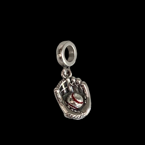 BOGO! Bundle to get the discount!! 925 Silver Baseball Glove and Ball Charm - Picture 2 of 2